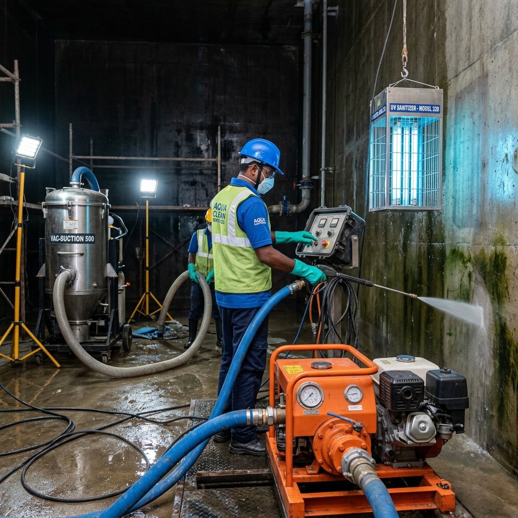 Mechanised Water Tank Cleaning Services