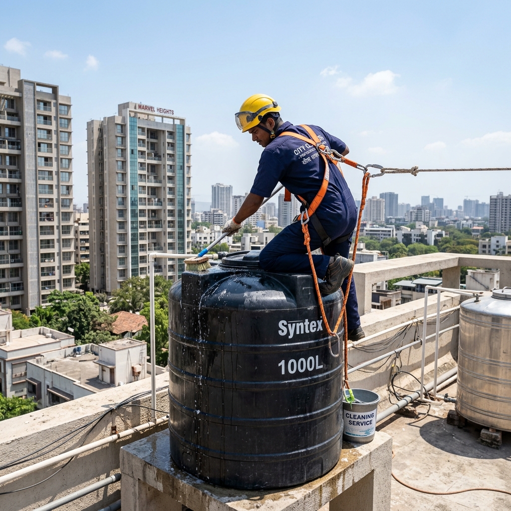 Over Head Water Tank Cleaning